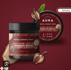 Aura - Topical Cream - 1:4:1:1 CBD:CBG:CBN Mahogany Woods - 85mg