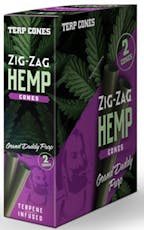 Zig-Zag | Grand Daddy Purp Hemp Cones | 2pk