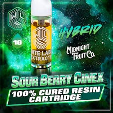 White Label Extracts - Cured Resin Cartridge - Sour Berry Cinex (1 gram)