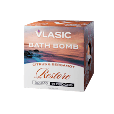 Vlasic Labs Restore CBD:CBG Citrus & Bergamot Bath Bomb (200mg)