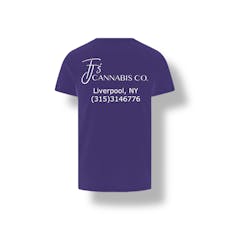 TJ'S Purple T-Shirt w/White (3XL)