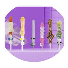 6" Micro Nectar Collector with Titanium Nail