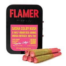 Flamer | Sasha Colby Kush | 0.5 Infused Pre-Roll | 5ct