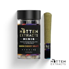 Mitten Extracts - 5-Pack .7g Infused Prerolls - Lemon Cherry Gelato (H)