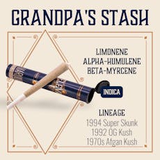 ELEVATE - PREROLL - 1G - GRANDPA'S STASH - INDICA