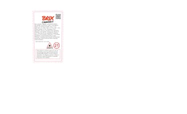 Brix Cannabis Afgooey 1g Pre Roll (I) 00503