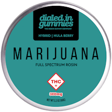 DIALED IN - GUMMIES ROSIN - 300MG - 10PK - HULA BERRY - HYBRID