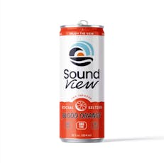 SoundView Blood Orange 12 oz THC Seltzer (3mg THC 3mg CBD 3mg CBG) - Single Can