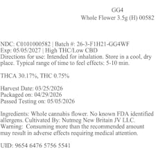 Brix Cannabis Original Glue Whole Flower 3.5g (H) 00582