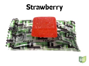 Strawberry Gummies - Solventless | 10pk | 100mg THC | Edible | Farkas Farms