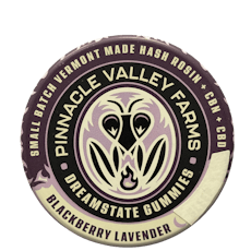 Hash Rosin Gummies - Blackberry Lavender w/ Valerian 1:1:1 | 100mgTHC 100mgCBD 100mgCBN | Pinnacle Valley Farms