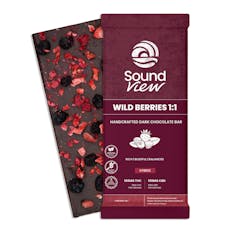 SoundView Wild Berries 1:1 CBD Dark Chocolate Bar 00244