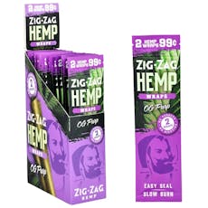 Zig Zag Hemp Wraps | 2pc | OG Purp