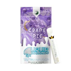 Tru Infusion Liquid Diamond Disposable: Grape Pie 1g