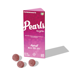 GRÖN | Pomegranate 4:1 CBD 10pc | 100mg Gummie Pearls