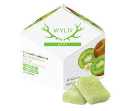 WYLD - Kiwi Gummies 1:1 THC:THCV Sativa Enhanced - Gummies - 100mg