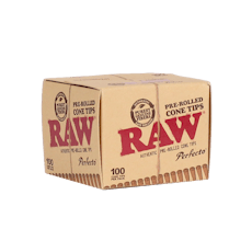 RAW | PRE-ROLLED PERFECTO CONE TIPS | 100PK