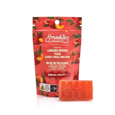 Smokiez Scored-Single Fruit Chew (100mg THC) Peach Sativa Uplift