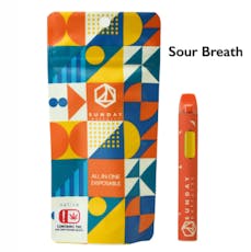 Sunday Extracts - 2g Disposable Vape - Sour Breath