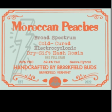 Brookfield Buds Moroccan Peaches 1g Cold Cured Electrocyclonic Dry-Sift Hash Rosin