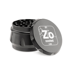 Zooted Premium 4 Piece Grinder 63mm - Black