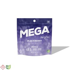 Blackberry 1:1 CBN:THC Mega (100mg)