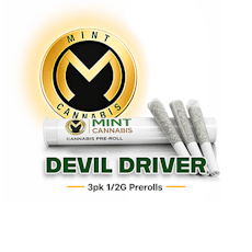 Mint Premium 0.5g/3pk Prerolls - Devil Driver
