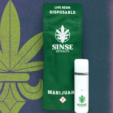 SINSE - DISPOSABLE RESIN LIVE - 0.5G - JUNGLE COOKIE - SATIVA