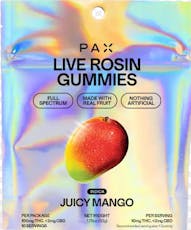 PAX Live Rosin Gummies - Juicy Mango