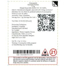 Grassroots Ground Flower 3.5g Floral Frost (H) 01654 TC 35.510%