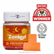 Zzzonked Gummies 20pk (100mg) Pineapple Dream