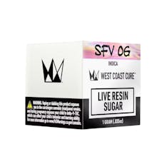 West Coast Cure - SFV OG (Indica) Live Resin Sugar 1g