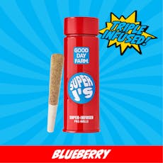 GDF: Infused Pre-Roll Pack | Blueberry x Double Dream | Super J's | 0.5g ea | 5pk