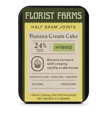 Florist Farms- Banana Cream Cake X Jealousy - 7 Pack Pre-Rolls