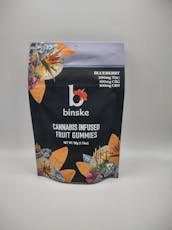 Binske Blueberry Gummies 200mg THC | 100mg CBG | 100mg CBN