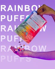 Rainbow Puffs Freeze Dried Skittles