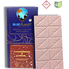 Strawberries 'n Cream Chocolate Bar (100mg)