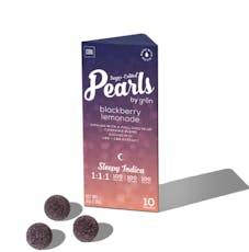 GRON PEARLS BLACKBERRY LEMONADE 1:1:1 CBN:CBD:THC 10PK GUMMY 100MG