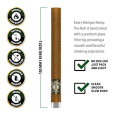 HEMPER - CONE - HEMP ROLL WITH GLASS TIP - KING - 2PK - MANGO