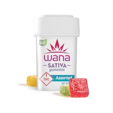 Wana | Sour Assorted Sativa 10ct | 100mg Gummies