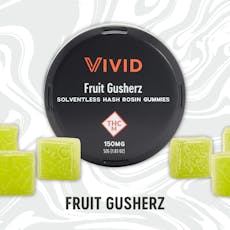 Vivid: Rosin Gummies | Fruit Gusherz | 150mg | 10pk