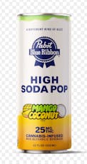 Pabst Blue Ribbon Mango Coconut High Soda Pop 25mg