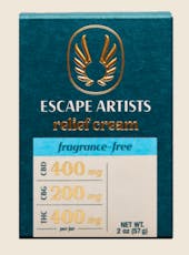 Escape Artists - Unscented Relief Cream (1:1) (CBD:THC) 2oz - 400mg