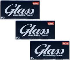 50ct Glass Clear Rolling Papers 1-1/4