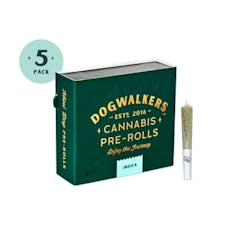 Dogwalkers Indoor Grown Mini PreRolls 5pk - Animal Face, Indica (SIT)