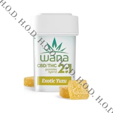Wana Sour Exotic Yuzu Gummies 2:1 CBD/THC 200mg/100mg
