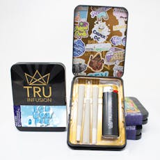 TRU Infusion Flower PreRoll Tin 3g: 3pk Glitter Bomb