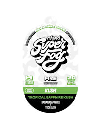 Super Fog Fire Tropical Sapphire Kush Disposable Vape 2g