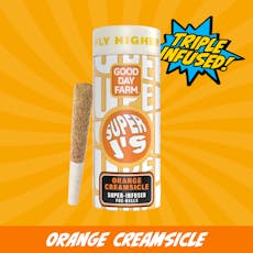 GDF: Infused Pre-Roll Pack | Orange Creamsicle x Lemon Cherry Splitz | Super J's | 0.5g ea | 5pk