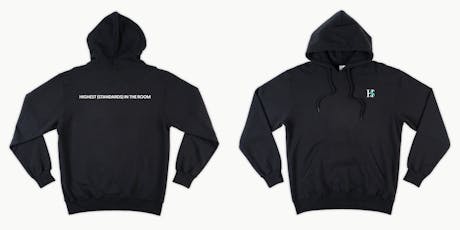 Highest Standards | Logo Back Nape Hoodie | Black | 2XL